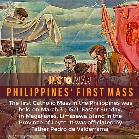 the first mass in the philippines was held in|1st Christian mass in PH remembered on March 31 .